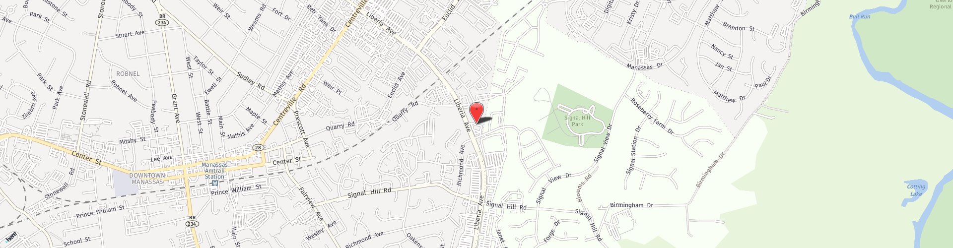 Location Map: 9161 Liberia Avenue Manassas, VA 20110