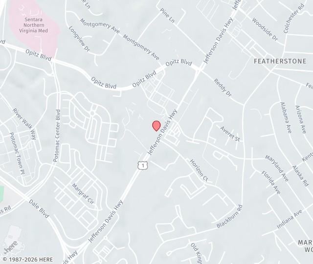 Location Map: 14904 Richmond Highway, Suite 308 Woodbridge, Virginia 22191